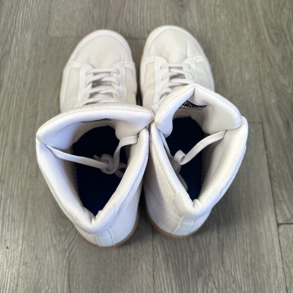 Flux Adapt High Top Trainer Breathable AdaptKnit White And Gum Shoes  Men  9 W10 main image 4